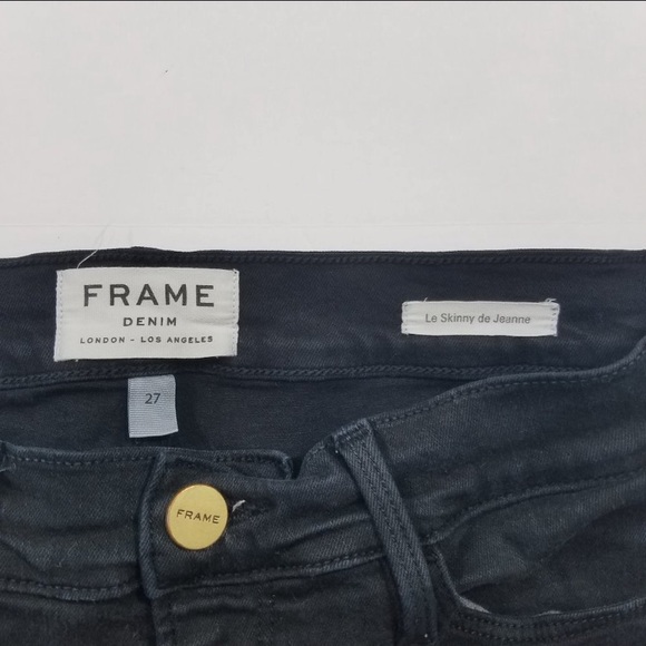 Frame Denim Destressed Skinny Jeans Size 27 - Picture 5 of 8